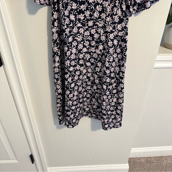 NWT Rebecca Taylor Navy Blue Pink Floral Mini Dress 6 - Picture 7 of 13
